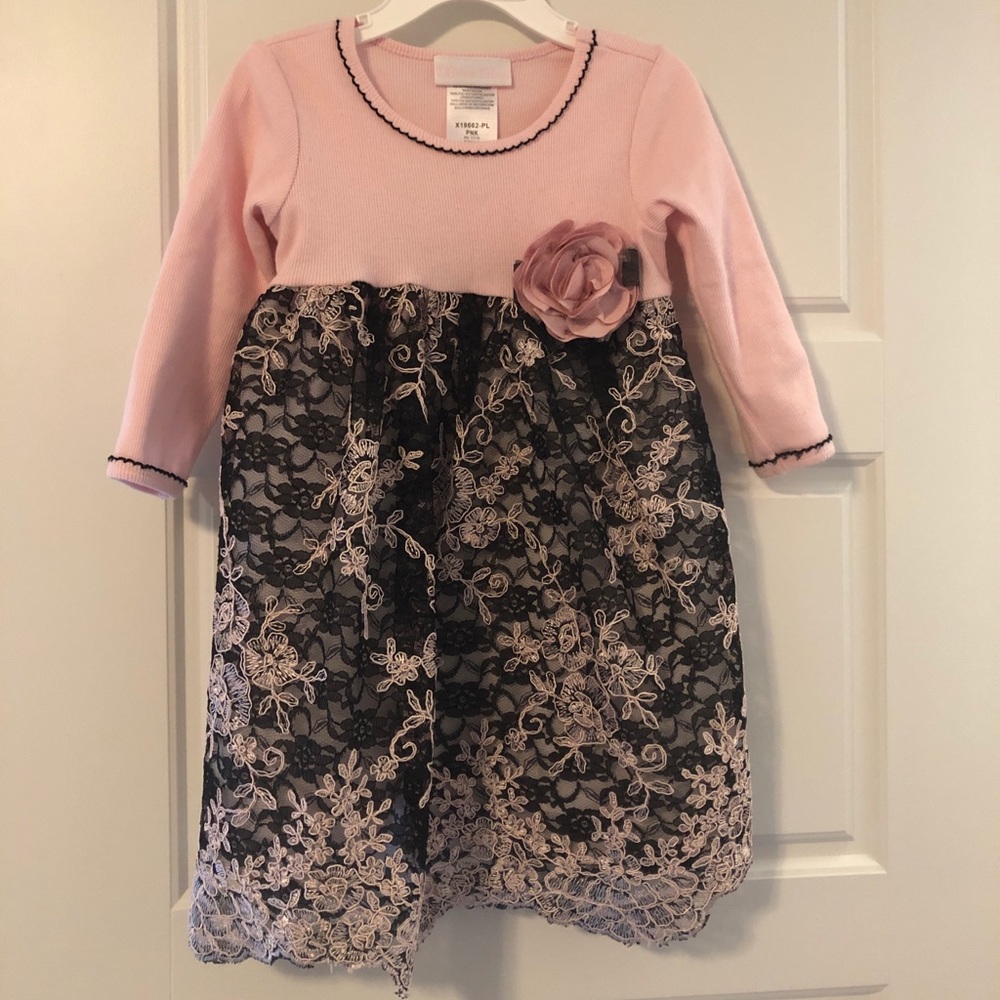 pink and black dress!